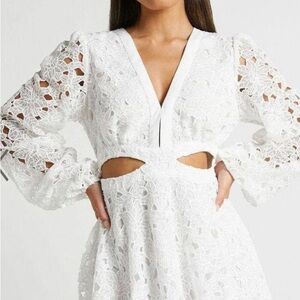 Showpo white cut out dress